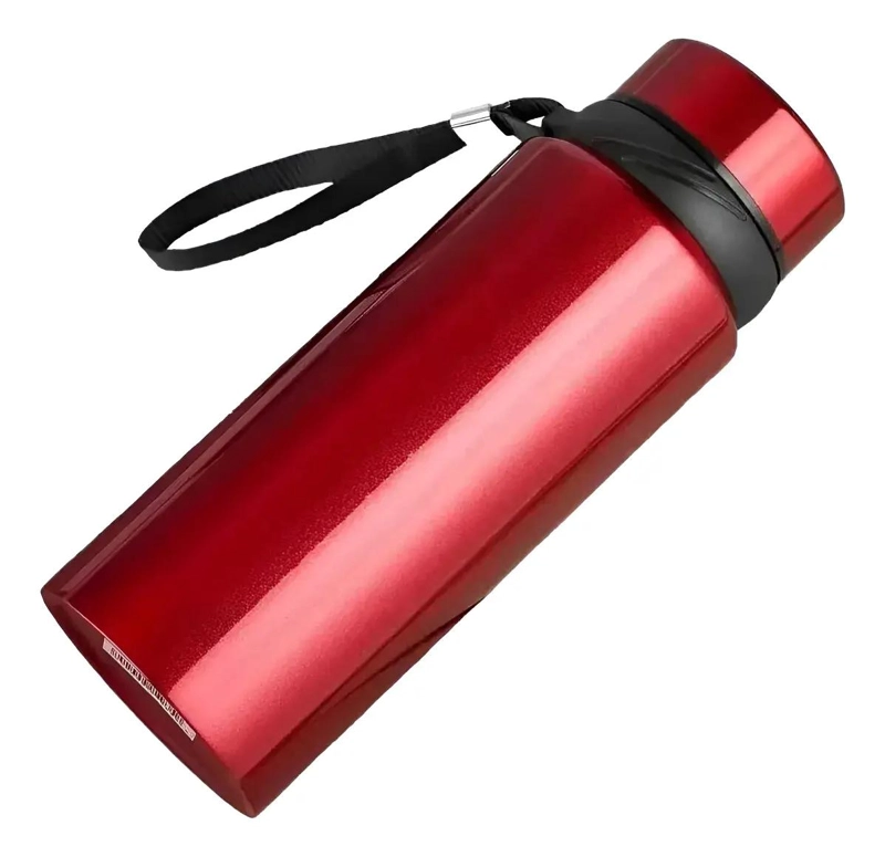TERMO INDIVIDUAL PARA MATE Y AGUA DE ACERO INOXIDABLE CON TAPA SEGURA - 1