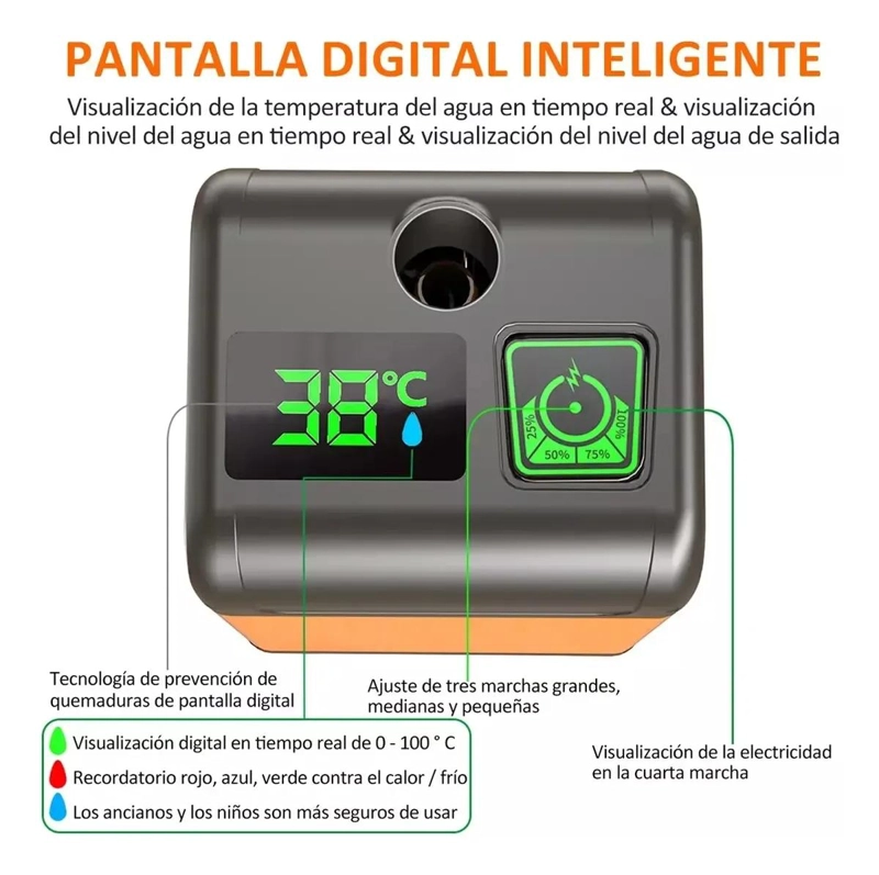 DUCHA PORTATIL PARA CAMPING Y ACTIVIDADES AL AIRE LIBRE CON DISEÑO COMPACTO - 3