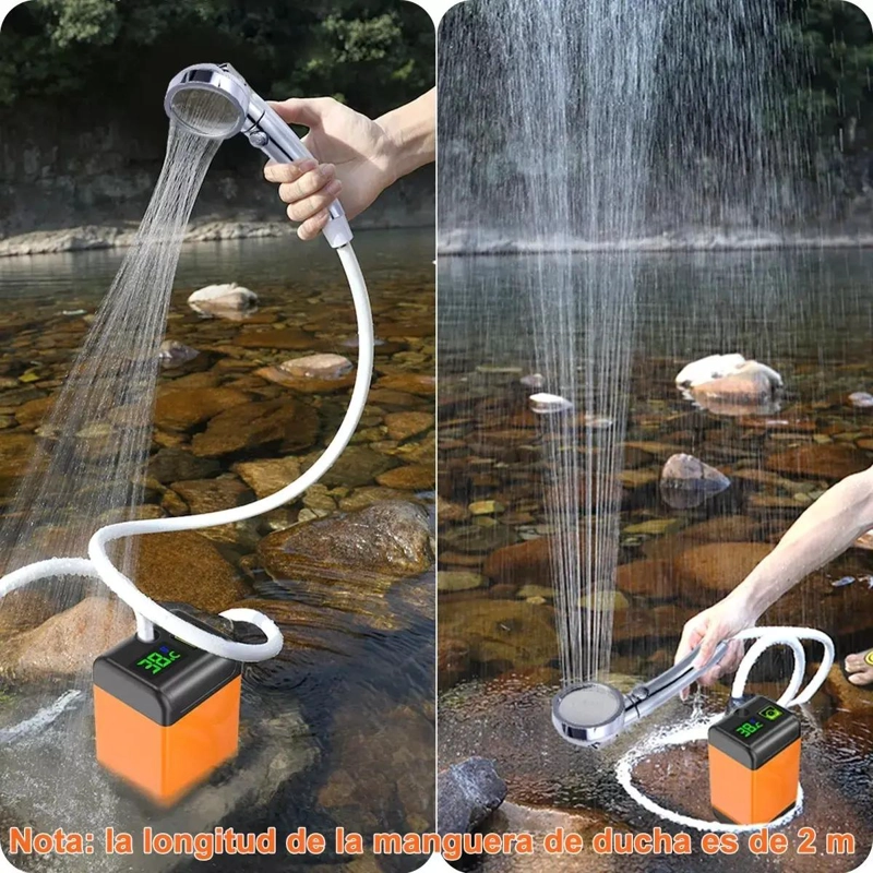 DUCHA PORTATIL PARA CAMPING Y ACTIVIDADES AL AIRE LIBRE CON DISEÑO COMPACTO - 5
