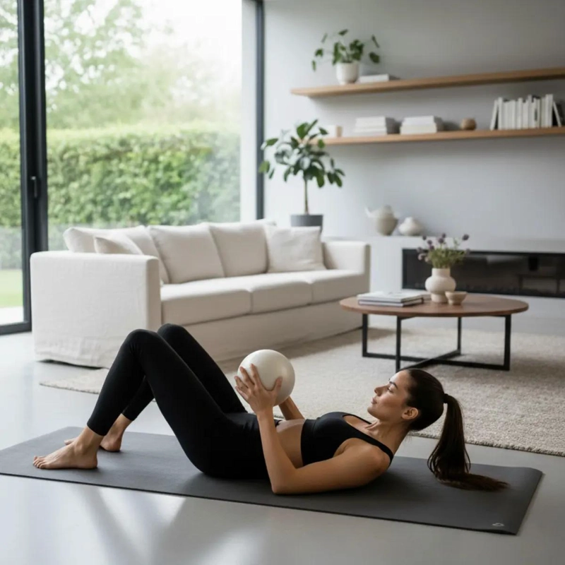BALON DE PVC DE 20 CM PARA PILATES, YOGA Y EJERCICIO FISICO - 1