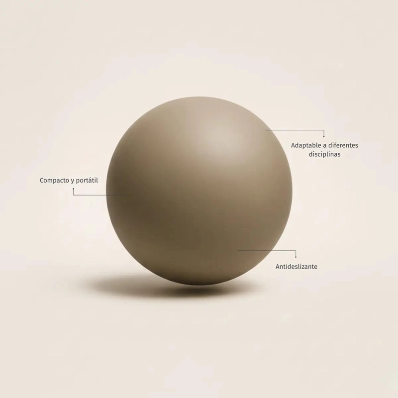 BALON DE PVC DE 20 CM PARA PILATES, YOGA Y EJERCICIO FISICO - 2