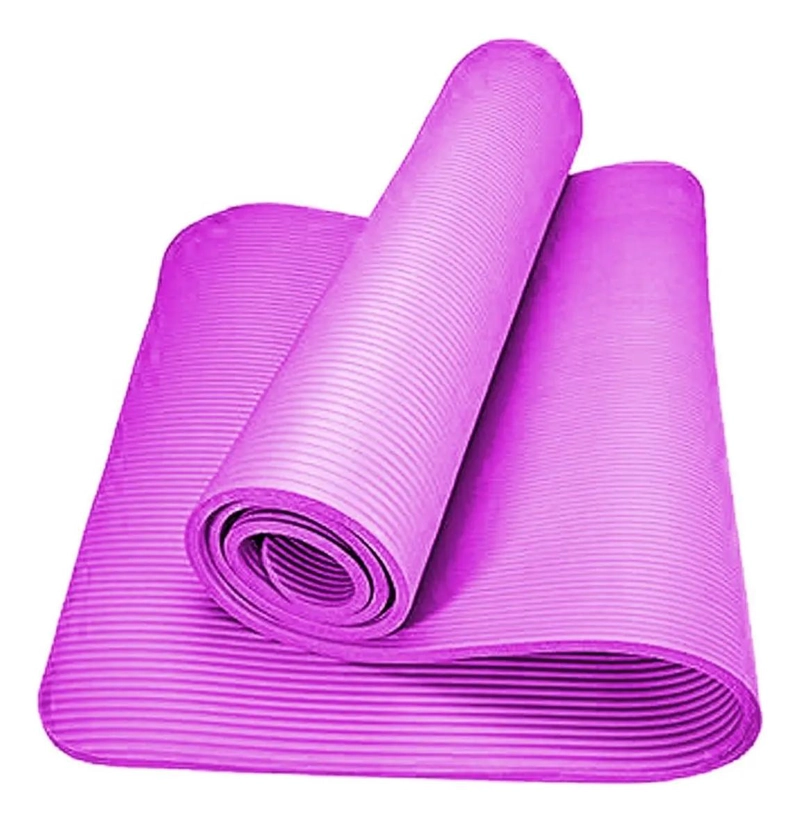 MAT DE YOGA RESISTENTE Y GRUESO DE 10 MM CON MEDIDAS 180X61 CM - 2