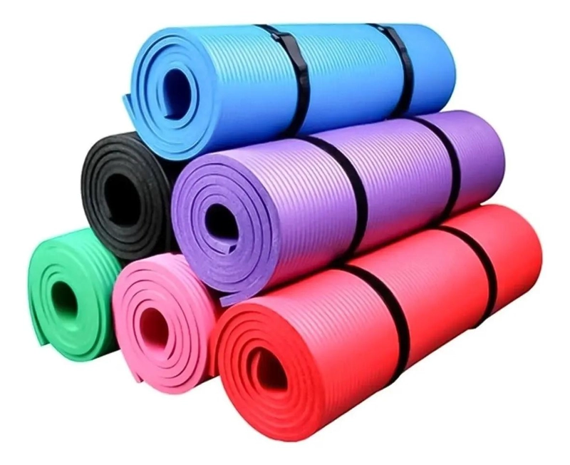 MAT DE YOGA RESISTENTE Y GRUESO DE 10 MM CON MEDIDAS 180X61 CM - 4