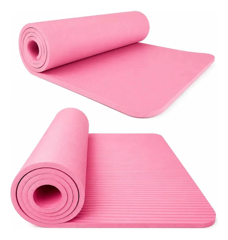 MAT DE YOGA GRUESO COMODO CON ACCESORIO COLGANTE 183X61 CM - 1