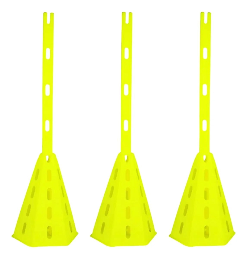 CONOS HEXAGONALES DE ENTRENAMIENTO PARA FUTBOL CON BARRAS DE 80 CM - 5