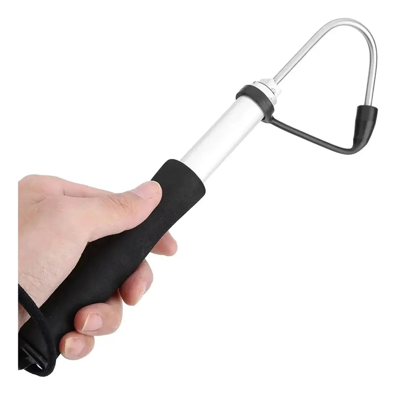 GANCHO TELESCOPICO PARA PESCA CON EXTENSION DE 89 CM RESISTENTE - 1