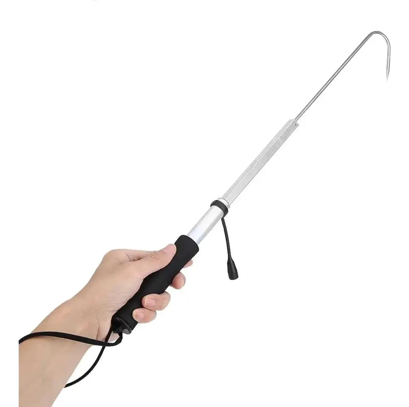 GANCHO TELESCOPICO PARA PESCA CON EXTENSION DE 89 CM RESISTENTE - 4