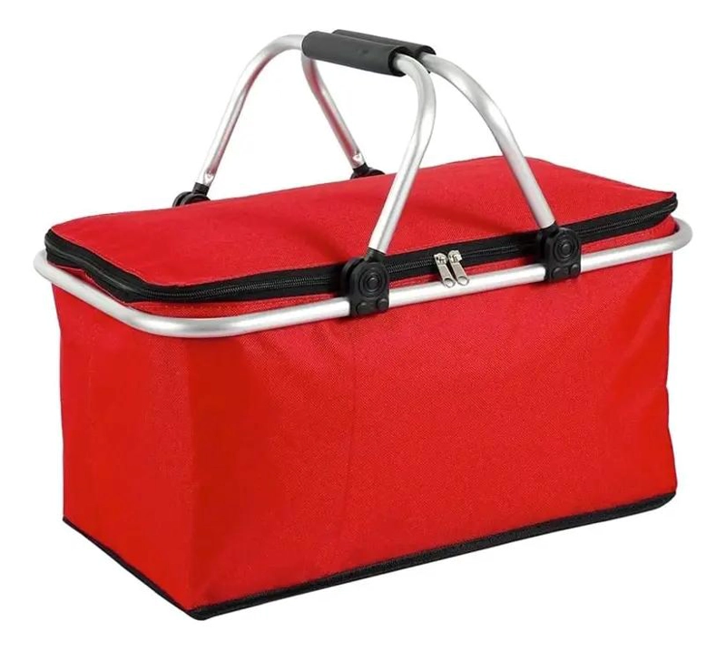 CESTA PICNIC PLEGABLE CON COBERTURA TE RMICA PARA FRIO Y CALOR - 1