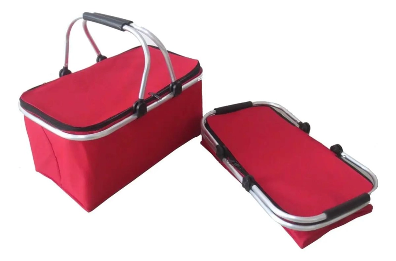 CESTA PICNIC PLEGABLE CON COBERTURA TE RMICA PARA FRIO Y CALOR - 3