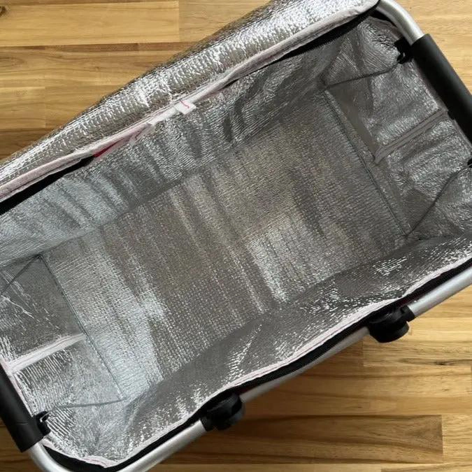 CESTA PICNIC PLEGABLE CON COBERTURA TE RMICA PARA FRIO Y CALOR - 5