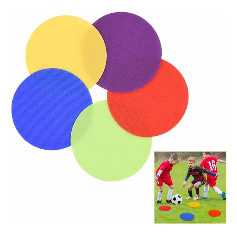 PACK DE 10 DISCOS PLANOS MARCADORES DE 30 CM PARA ENTRENAMIENTO DEPORTIVO - 2