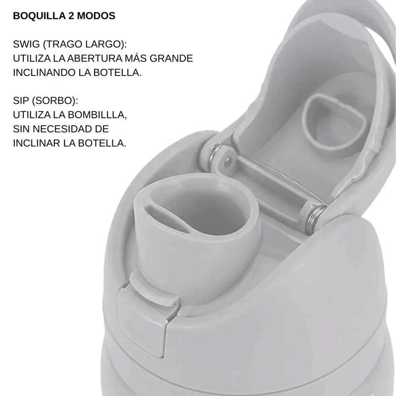 BOTELLA TE RMICA DE ACERO INOXIDABLE 1 LITRO PARA BEBIDAS FRIAS - 5