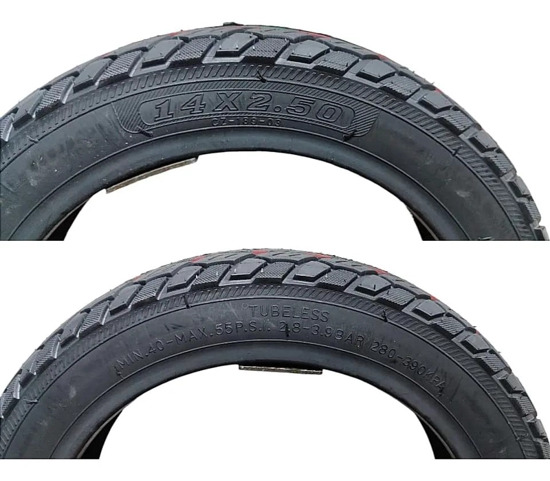NEUMATICO 14X2.50 PULGADAS PARA BICICLETA Y BICIMOTO ELE CTRICA - 4
