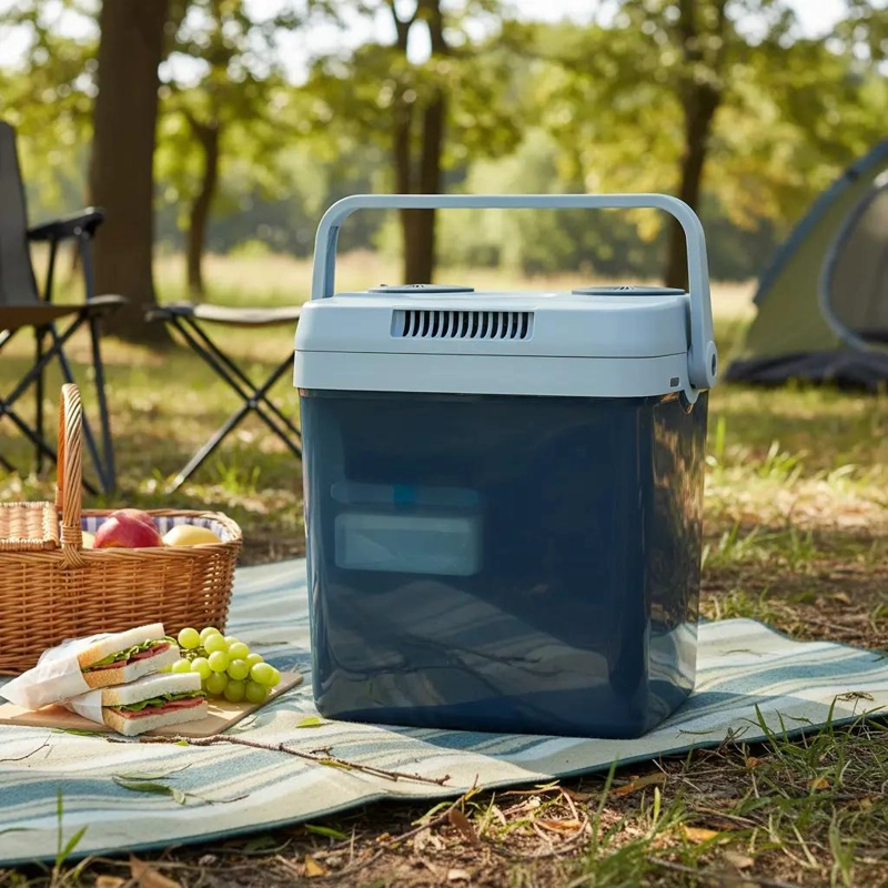 COOLER ELE CTRICO PORTATIL DE 25 LITROS PARA AUTO Y HOGAR CON VOLTAJE DUAL - 1