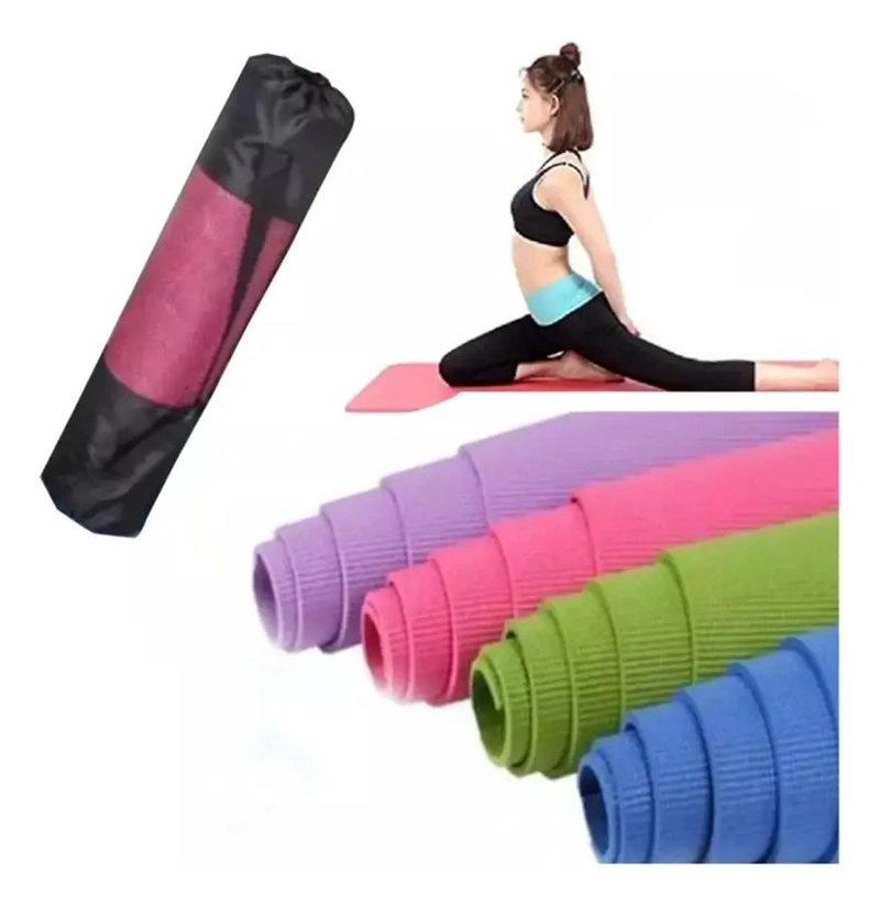 COLCHONETA DE YOGA CON DISEÑO ANTIDESLIZANTE Y BOLSO DE TRANSPORTE - 4