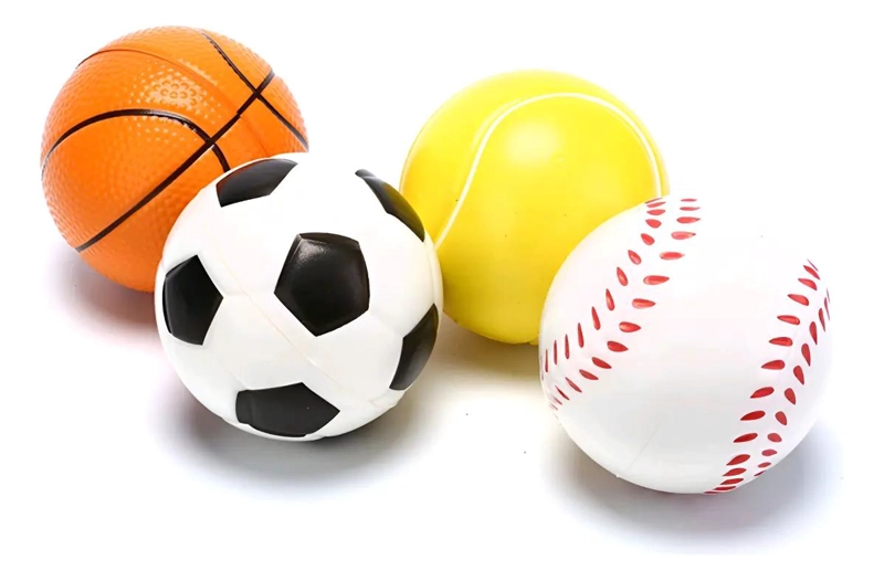 PELOTA ANTI ESTRE S DE ESPUMA PARA DEPORTES DE 7 CM - 1