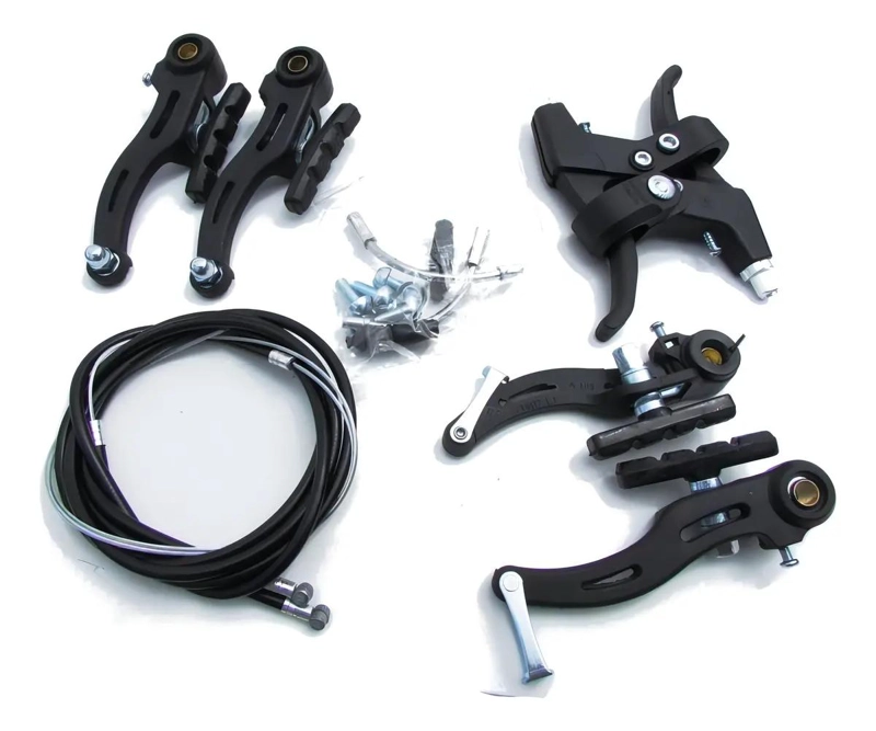 KIT COMPLETO DE FRENOS V-BRAKE PARA BICICLETA MTB, RUTA Y PASEO - 3