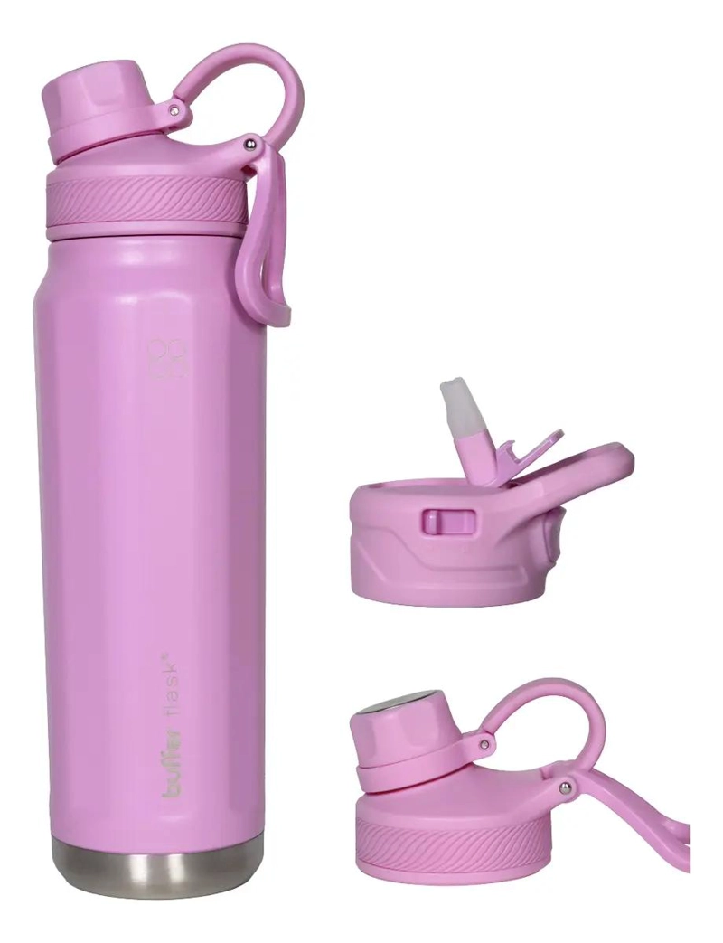 BOTELLA TE RMICA DE ACERO INOXIDABLE PARA AGUA 700 ML CON DISEÑO MODERNO - 1