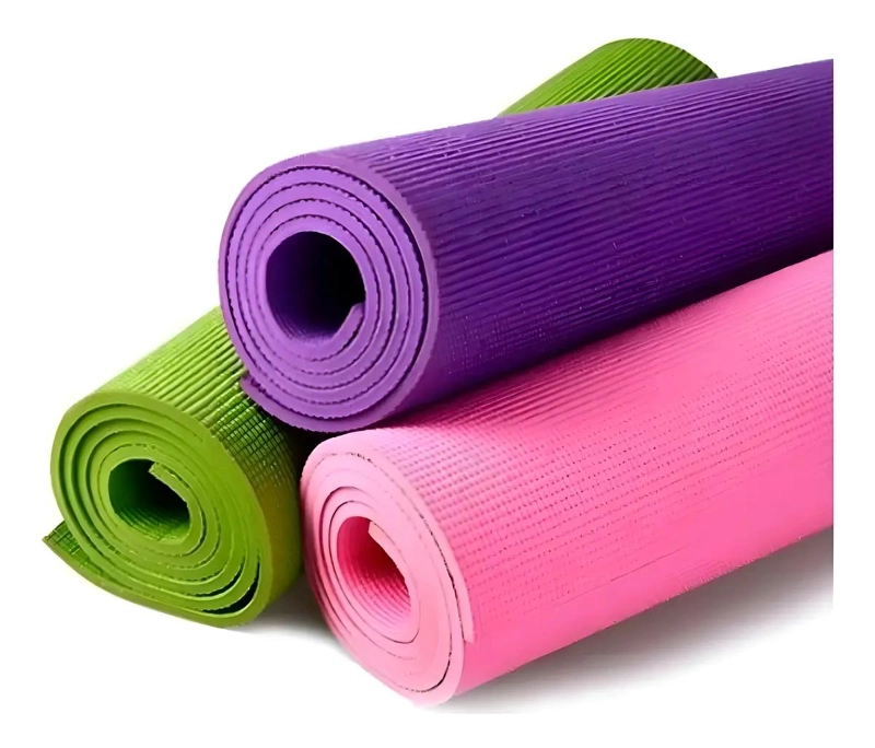 MAT DE YOGA ANTIDESLIZANTE VERDE 173X61 CM 8 MM PVC ECOLOGICO - 1