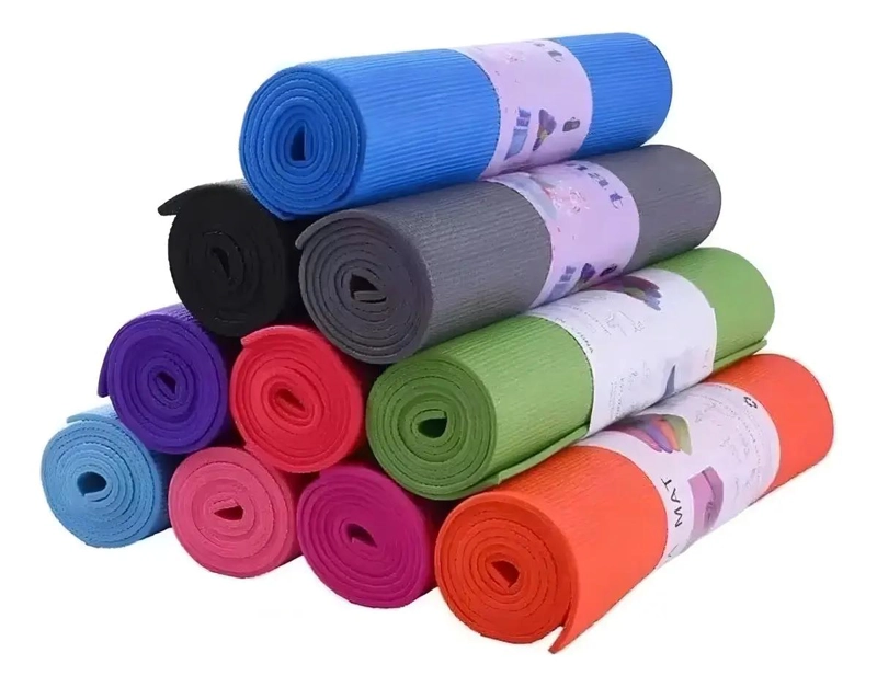 MAT DE YOGA ANTIDESLIZANTE VERDE 173X61 CM 8 MM PVC ECOLOGICO - 2