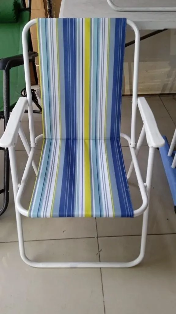 PACK DE 2 SILLAS PLEGABLES PARA PLAYA Y CAMPING CON DISEÑO COMODO - 2
