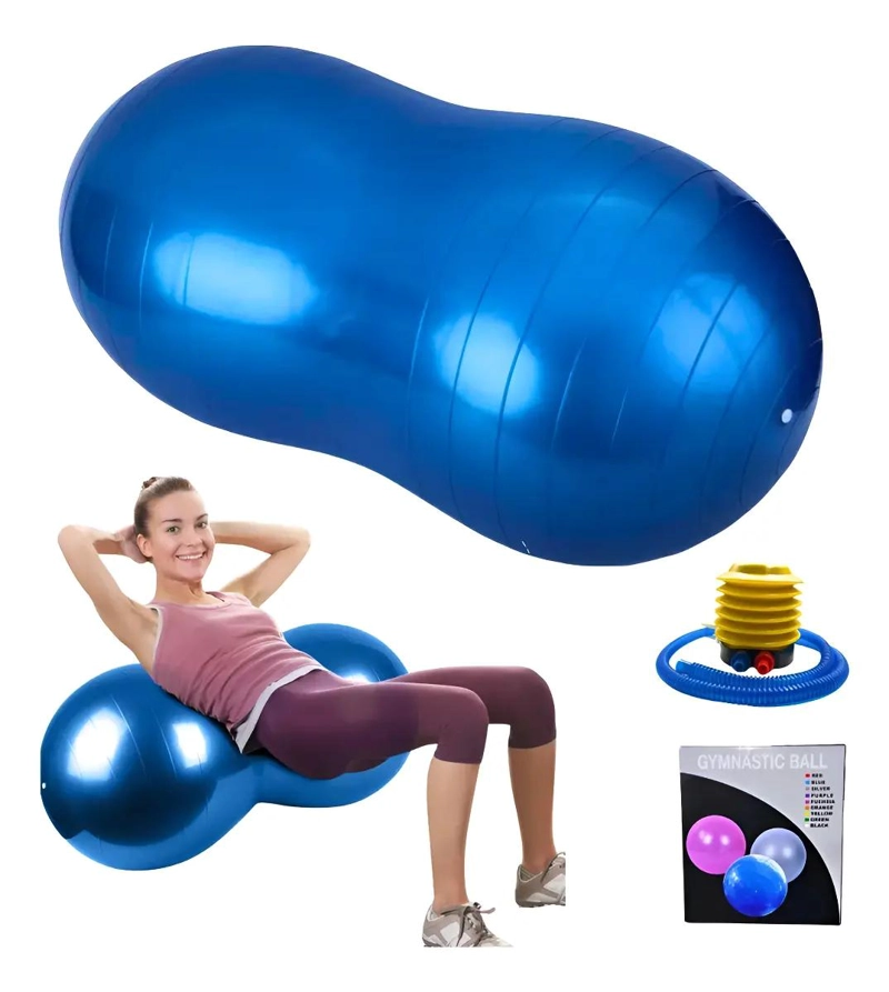 BALON OVALADO PARA PILATES Y YOGA CON INFLADOR INCLUIDO - 1