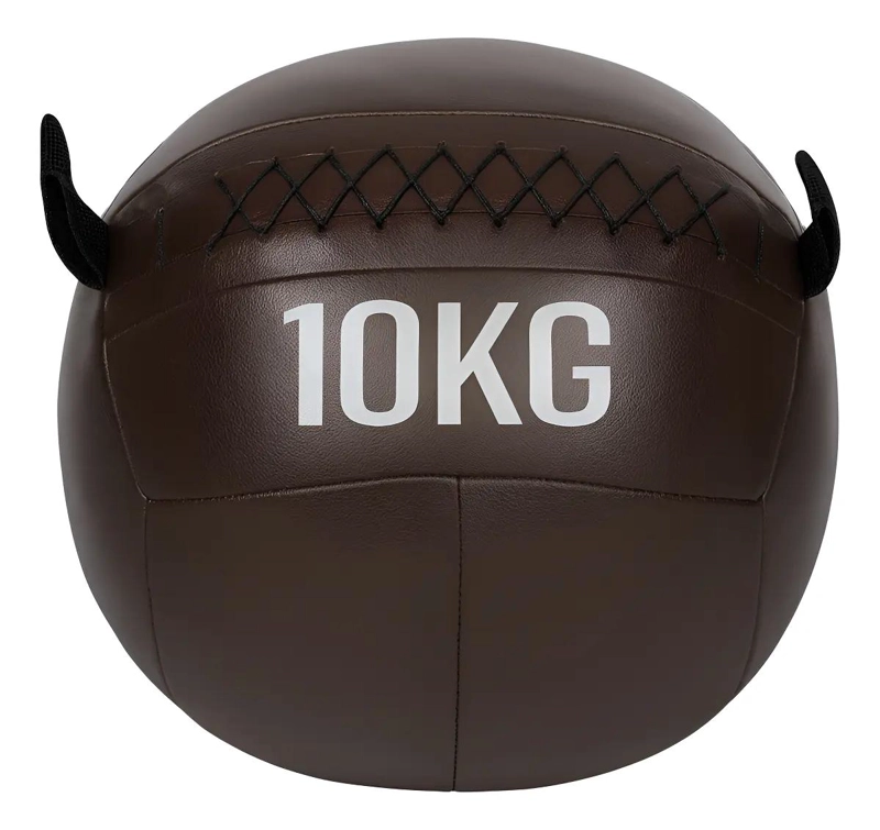 BALON MEDICINAL DE ECOCUERO DE 10 KG PARA ENTRENAMIENTOS FITNESS Y REHABILITACI - 1