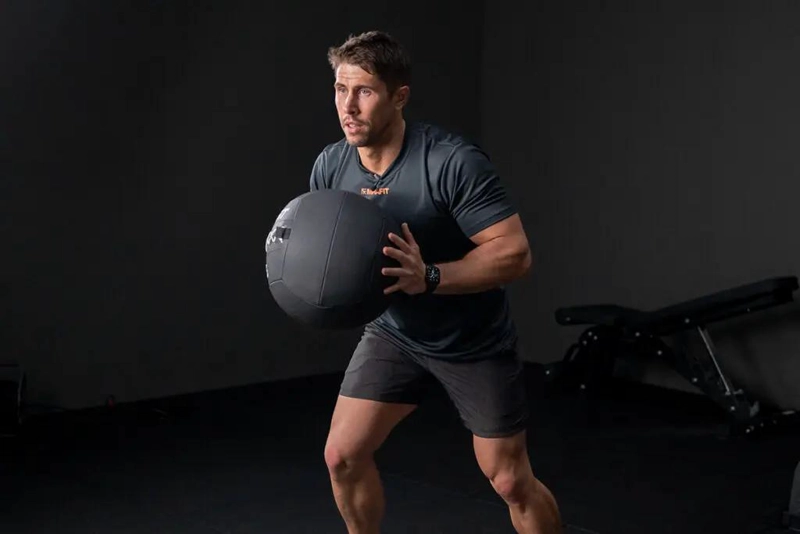 BALON MEDICINAL DE ECOCUERO DE 10 KG PARA ENTRENAMIENTOS FITNESS Y REHABILITACI - 2