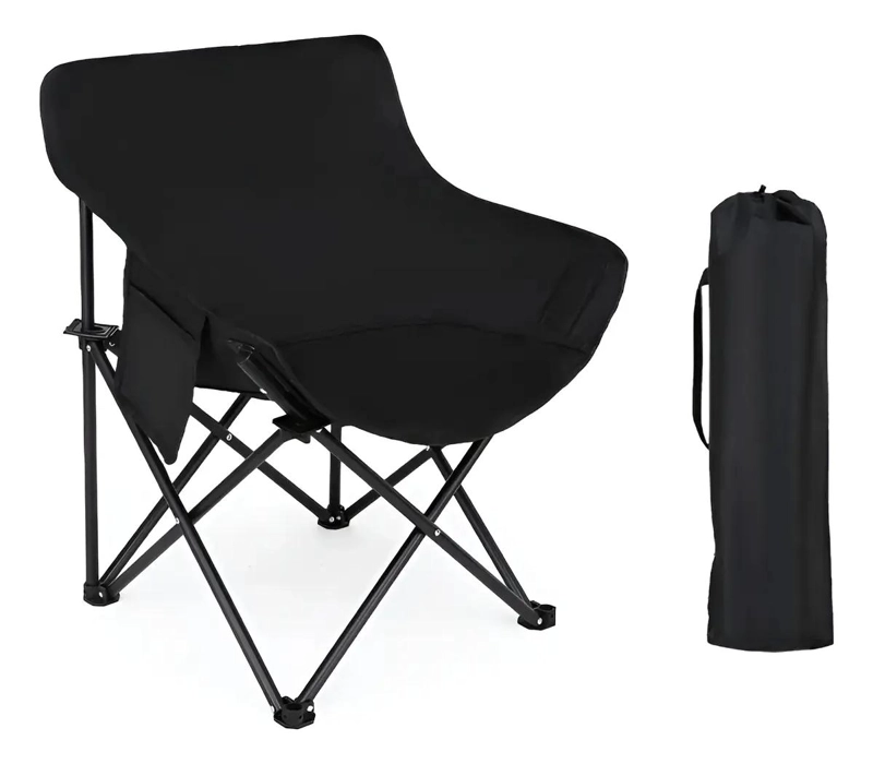 SILLA PLEGABLE PARA CAMPING CON ESTRUCTURA RESISTENTE Y COMODA - 1