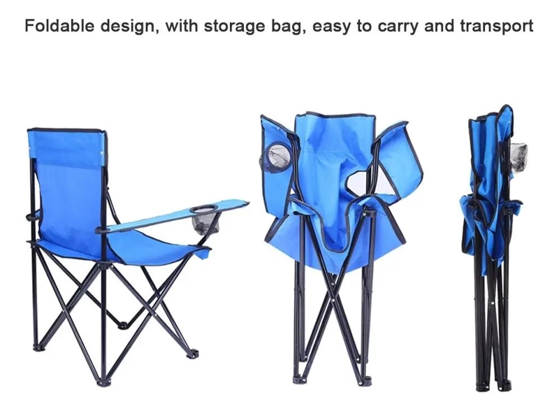 PACK DE 2 SILLAS PLEGABLES CON BOLSO Y PORTAVASOS INTEGRADOS PARA EXTERIORES - 4
