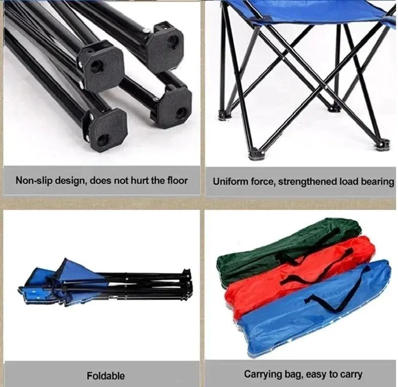 PACK DE 2 SILLAS PLEGABLES CON BOLSO Y PORTAVASOS INTEGRADOS PARA EXTERIORES - 5