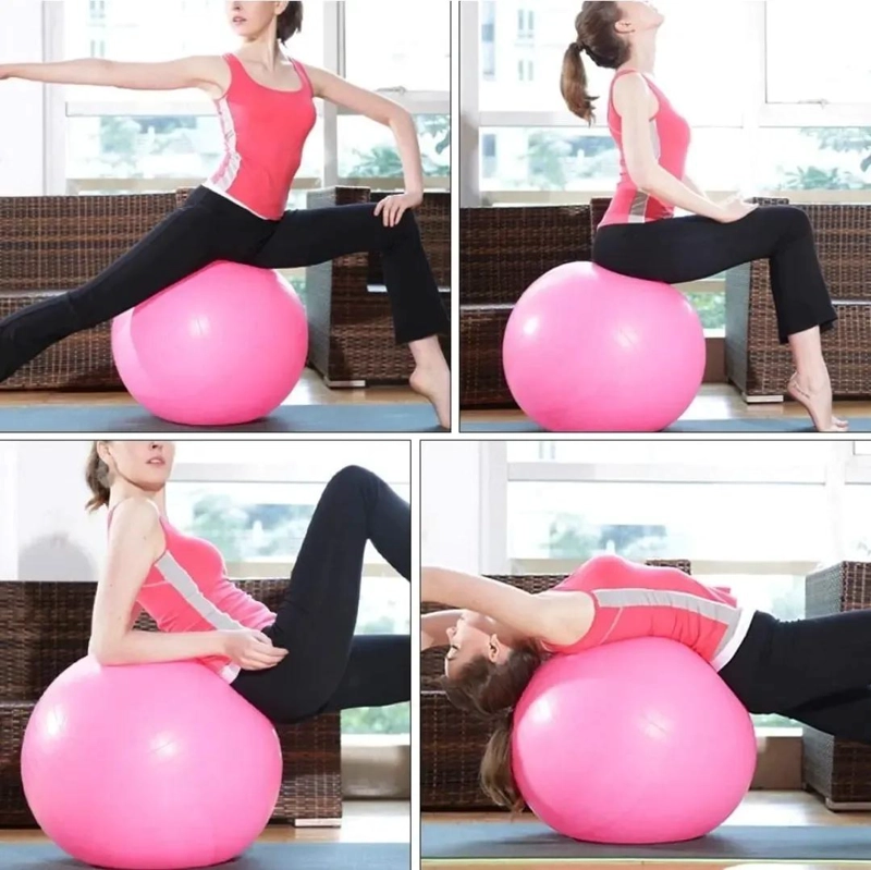 PELOTA DE EJERCICIO PARA YOGA Y PILATES 65 CM PARA ENTRENAMIENTO Y EMBARAZO - 3