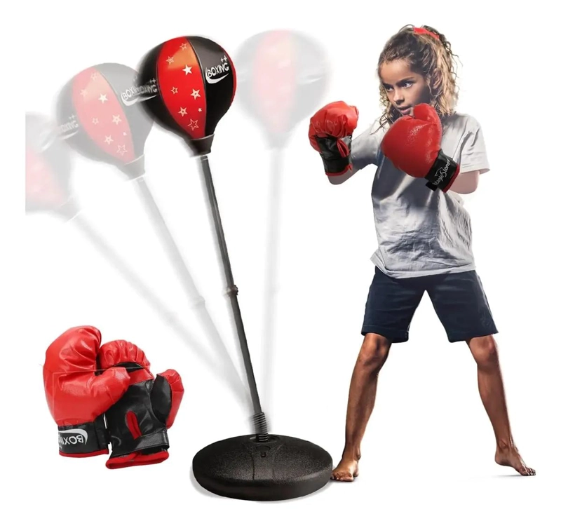 KIT DE BOXEO CON PERA Y GUANTES PARA ENTRENAMIENTO INFANTIL - 1