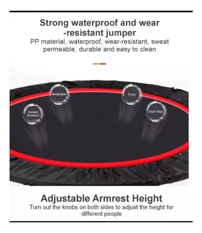 TRAMPOLIN PLEGABLE RESISTENTE PARA EJERCICIOS EN CASA Y GIMNASIO - 3