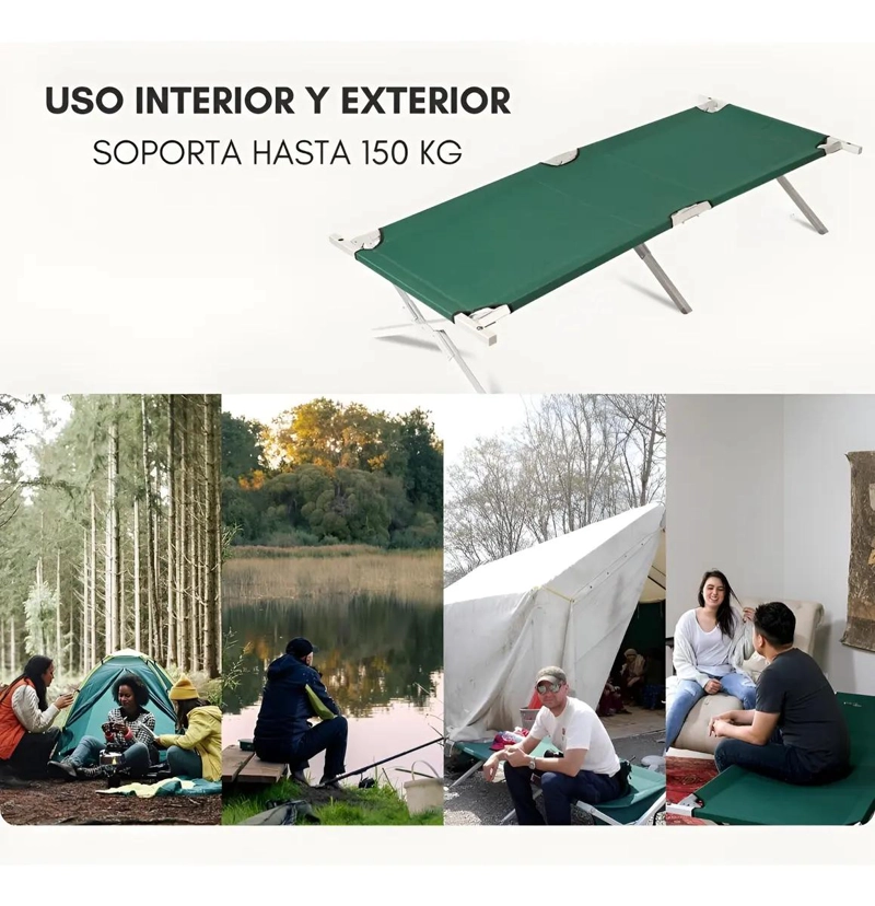 CATRE PLEGABLE PARA CAMPING CON ESTRUCTURA RESISTENTE Y DISEÑO COMPACTO - 5