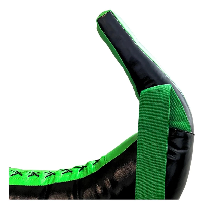 SACO DE ARENA 10 KG PARA ENTRENAMIENTO FUNCIONAL Y FITNESS COLOR NEGRO Y VERDE - 3