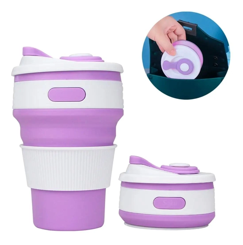VASO TE RMICO PLEGABLE PORTATIL PARA CAFE  CON CIERRE HERME TICO - 1