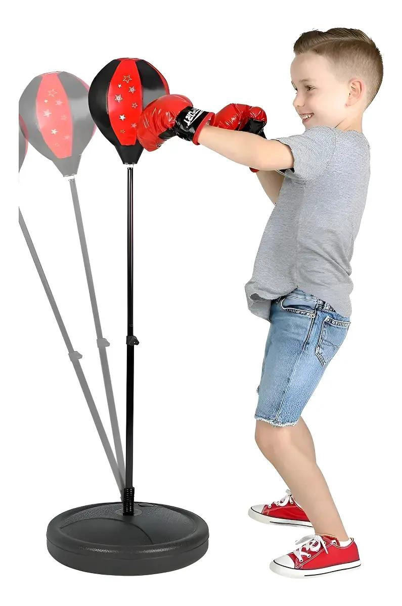 SET DE ENTRENAMIENTO PARA NIÑOS CON PERA DE BOXEO Y GUANTES - 3