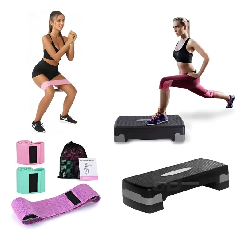 SET COMPLETO PARA ENTRENAMIENTO AEROBICO Y FITNESS EN CASA - 1