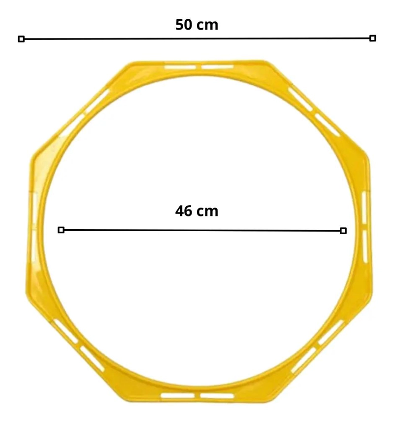 ESCALERA DE COORDINACION OCTAGONAL CON 6 ANILLOS PARA ENTRENAMIENTO - 2