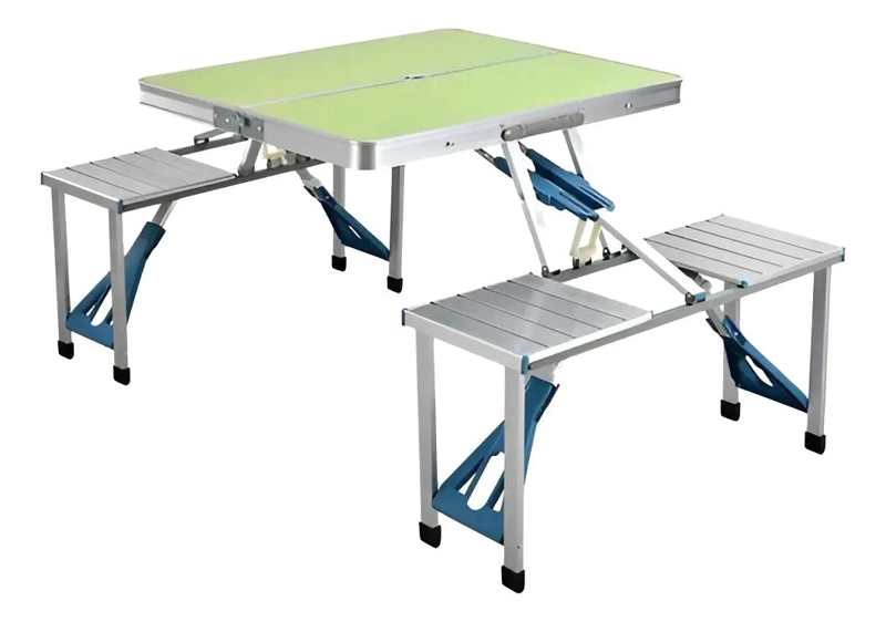 MESA DE CAMPING PORTATIL CON SILLAS PLEGABLES Y COMEDOR EXTENSIBLE - 2