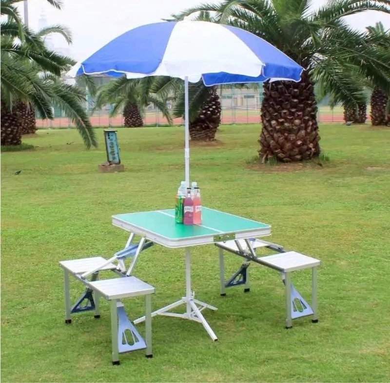 MESA DE CAMPING PORTATIL CON SILLAS PLEGABLES Y COMEDOR EXTENSIBLE - 5