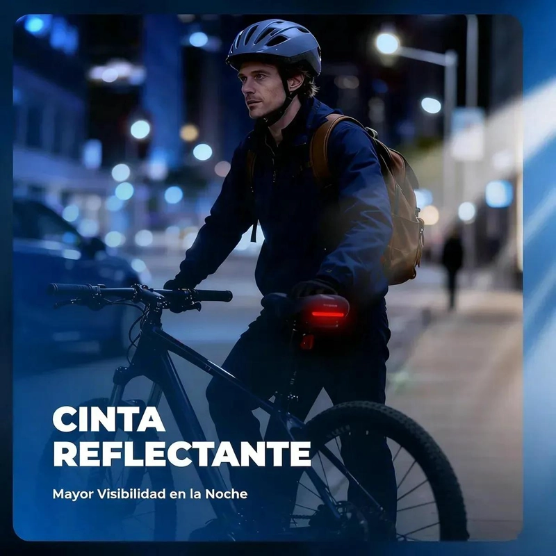 ASIENTO DE BICICLETA IMPERMEABLE ANTIPROSTATICO 26X21 CM COMODO Y RESISTENTE - 1