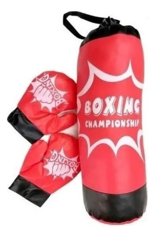 SACO DE BOXEO CON GUANTES PARA NIÑOS Y BEBE S JUGUETE INTERACTIVO - 4