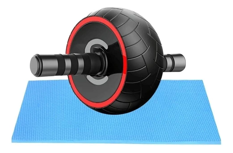 RUEDA PARA EJERCICIO ABDOMINAL CON MINI ALFOMBRA PARA RODILLAS - 1