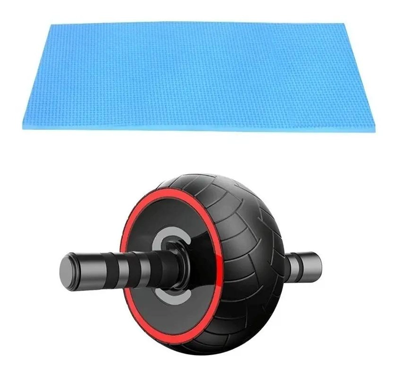 RUEDA PARA EJERCICIO ABDOMINAL CON MINI ALFOMBRA PARA RODILLAS - 3