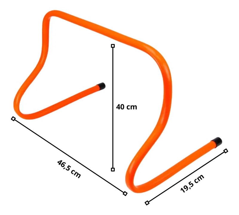 SET DE 5 VALLAS DE SALTO Y AGILIDAD DE 40 CM PARA ENTRENAMIENTOS - 3