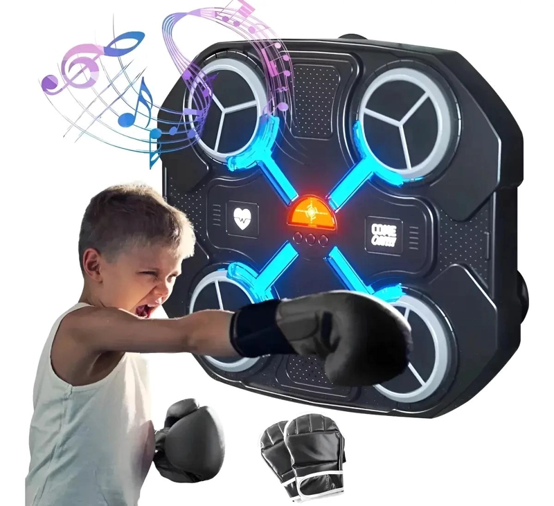 MAQUINA DE BOXEO CON MUSICA Y CONEXION BLUETOOTH PARA NIÑOS DE 8 A 12 AÑOS - 1