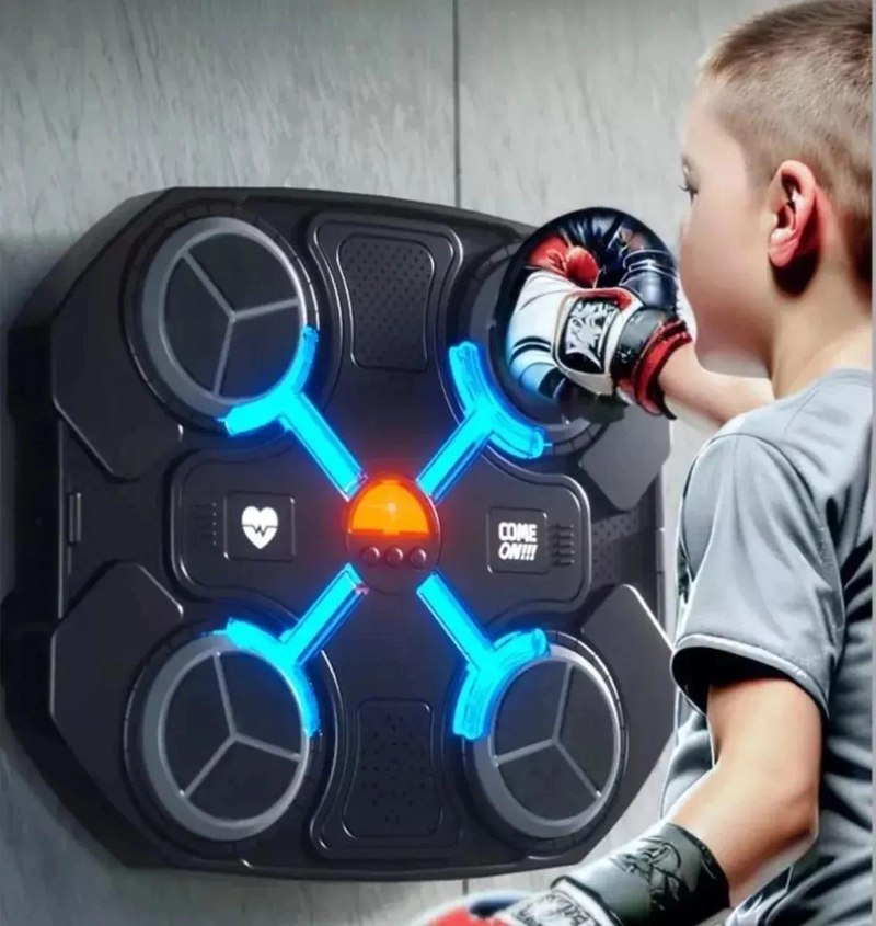 MAQUINA DE BOXEO CON MUSICA Y CONEXION BLUETOOTH PARA NIÑOS DE 8 A 12 AÑOS - 4