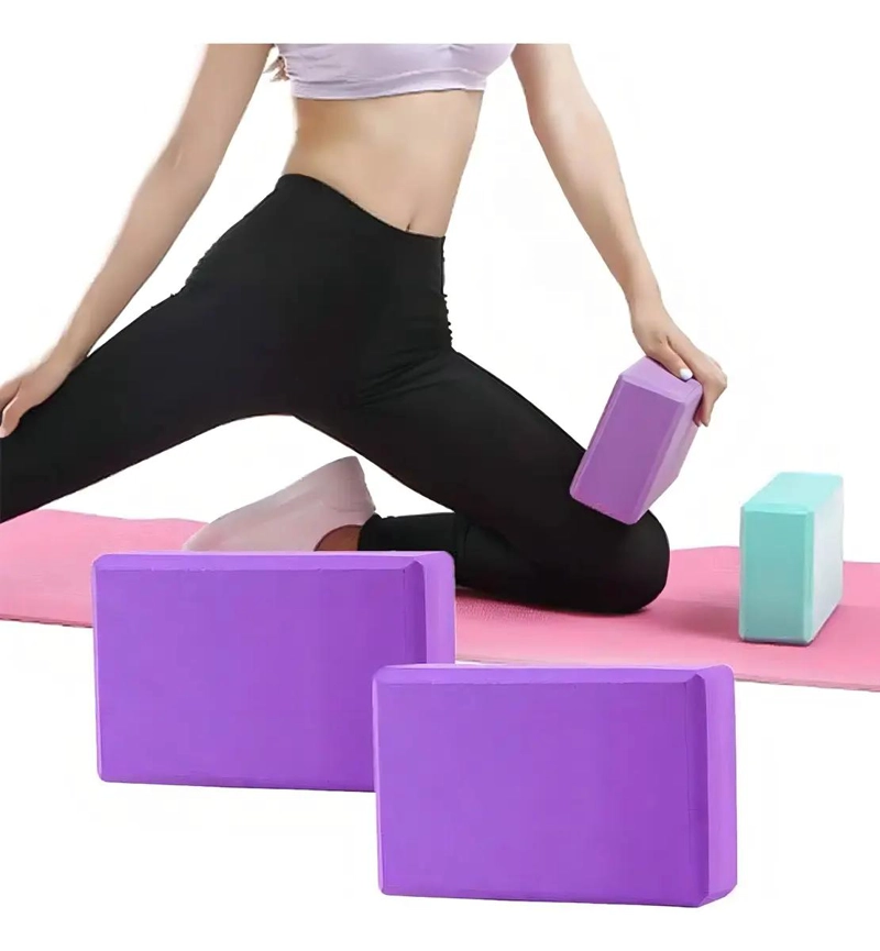 SET DE 2 LADRILLOS DE YOGA EN GOMA EVA PARA PILATES Y FITNESS - 1